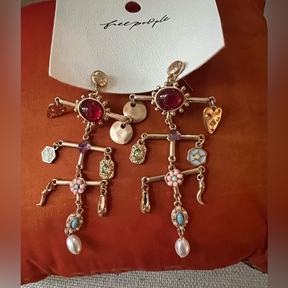 Free People Semi Precious Stone Earrings